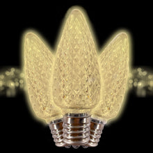 Load image into Gallery viewer, C9 LED Christmas Light Bulbs (Pack of 25) – Warm White, Energy-Efficient, Shatterproof, Commercial Grade E17 Socket – Perfect for Outdoor Holiday Decor