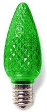 Load image into Gallery viewer, C9 Green LED Christmas Light Bulbs (Pack of 25) – Energy-Efficient, Shatterproof, Commercial-Grade E17 Socket for Rooflines & Outdoor Displays