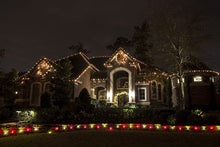 Load image into Gallery viewer, C9 Red LED Christmas Light Bulbs (Pack of 25) – Energy-Efficient, Shatterproof, Commercial-Grade E17 Socket for Rooflines & Outdoor Displays